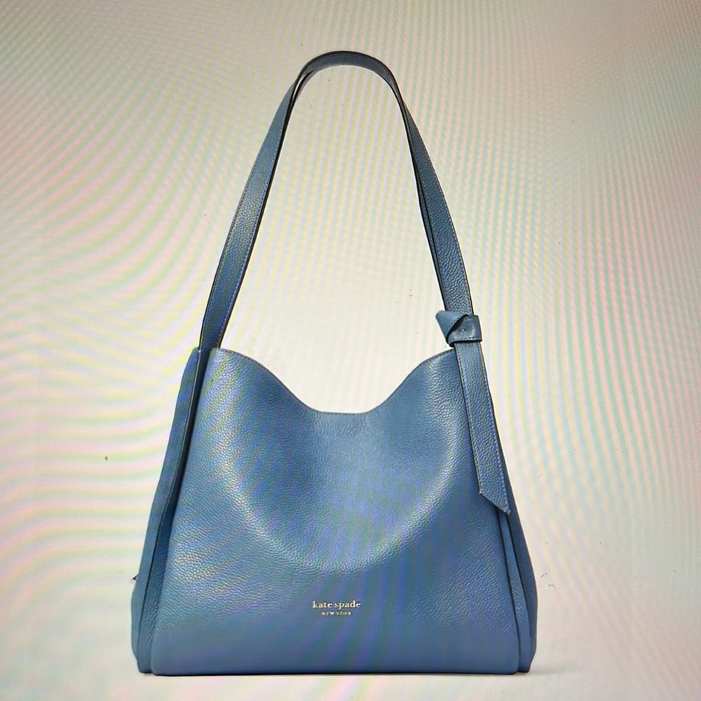 Kate Spade Knott Pebbled Leather & Suede Large Shoulder Bag